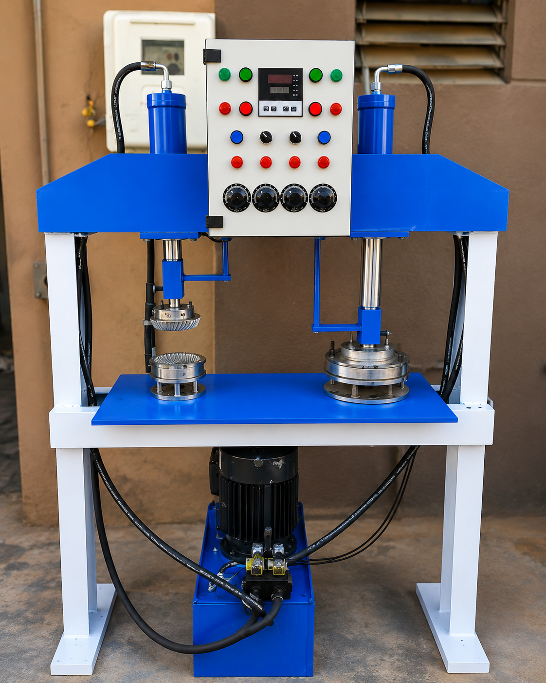 Semi-Automatic Hydraulic Double Die Paper Plate Making Machine